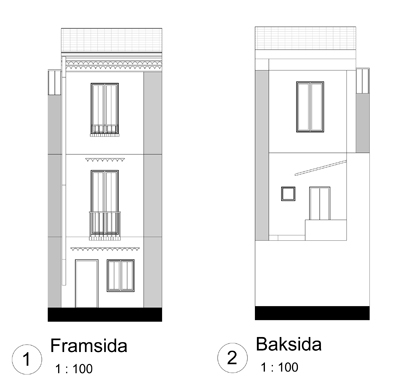 fasad ritning uppritning arkitekt frankrike banyuls