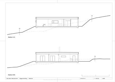 ritning villa sektion ritning